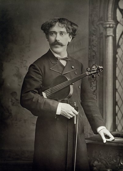 Pablo de Sarasate y Navascues (1844-1908), Spanish Violinist and Composer, Portrait Photograph by Stanislaus Walery